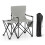 Lot de 2 chaises de camping pliables avec table d'appoint 83 x 55 x 91 1