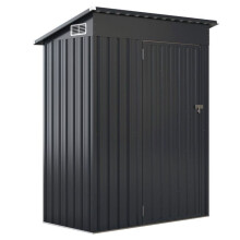 Abri de rangement toutes saisons 150 x 90,5 x 185 cm avec ventilation toit en