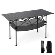 Tavolo da campeggio pieghevole 119 x 55 x 69 cm leggero e robusto per picnic