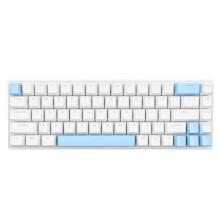 68-Tasten RGB-Tastatur, Weiß/Blau, 312x104x35 mm