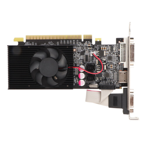 Graphics Card for Gaming, High Definition Multimedia Interface Graphics Processing Power DDR3 Memory Video Card with VGA and DVI Interfaces, Supports 1
