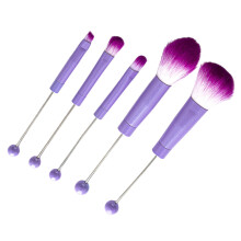 Professionelles DIY-Perlen-Make-up-Pinsel-Set mit-Lila