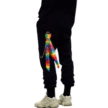 Schicke Regenbogen-Hip-Hop-Bandana-Hosenkette, personalisierte