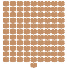 100 Pack Necklace Display Cards Hair Clip Cards Stylish-brown
