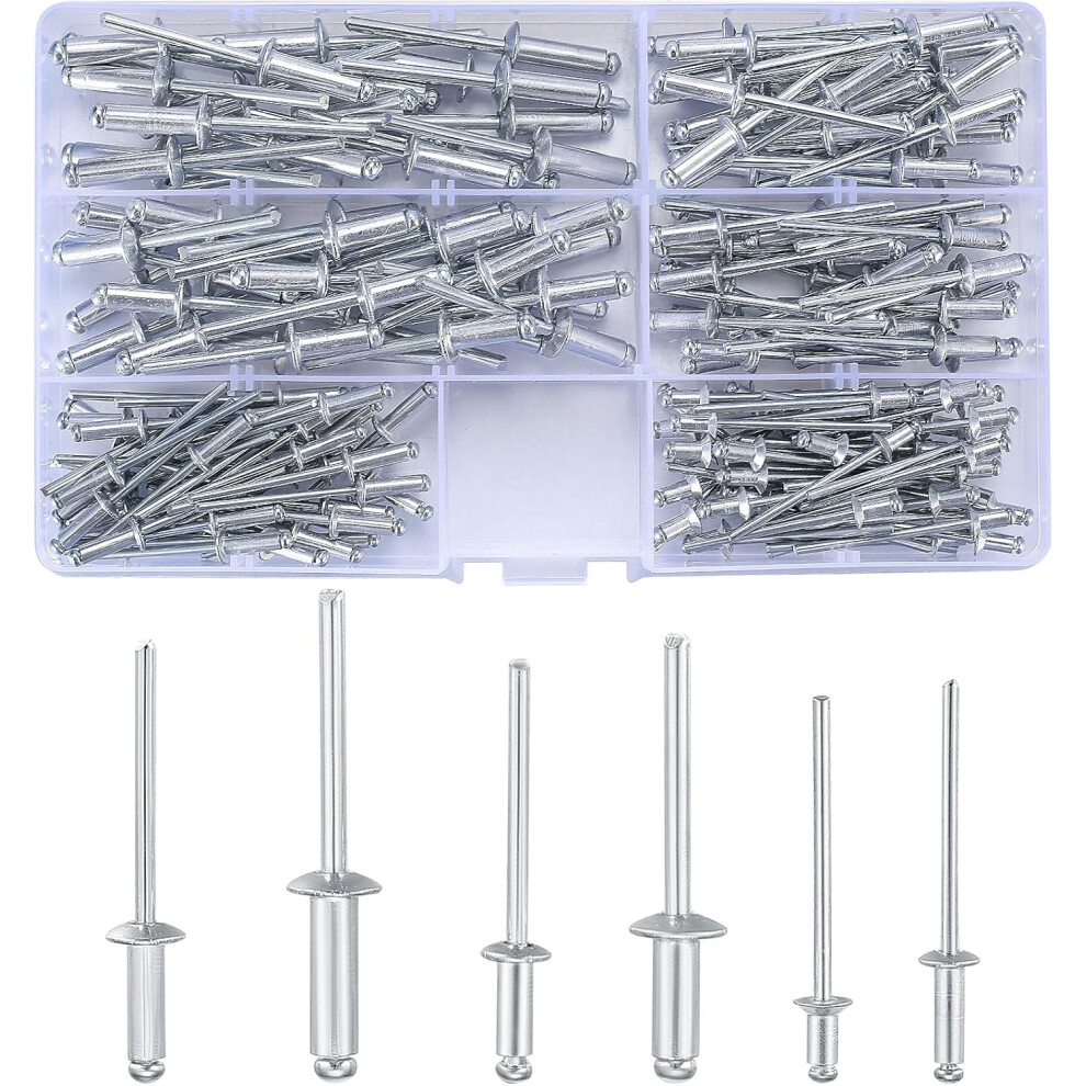 High-Quality Pop Rivets Assortment, Easy To Store And Carry Blind Rivets, Anti-Corrosion Material With Dome Head, Reliable Fastening For Wide 9405630540161