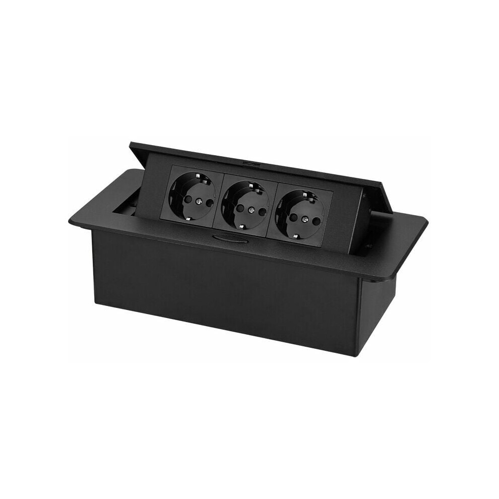 Retractable Power Station For Built-In Office, Worktop, New Lo-Ron Pop-Up Power Strip Aluminium Alloy Panel Double Waterproof, Dustproof, And 9169997054609