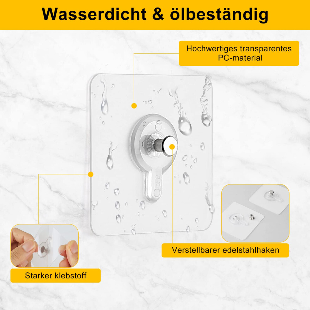 Adhesive Wall Mount For Smooth Surfaces, Seamless Screws Reinforced With Multiple Light Sources, Heavy Duty Screw Hooks Damage-Free Solution For 9169997054289
