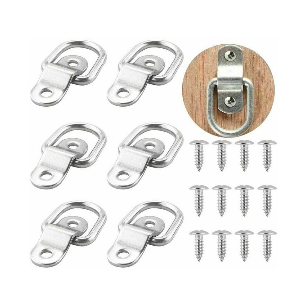 D-Ring Tie Down For Secure Loads, Heavy Duty Surface Mount Trailer Anchors With Zinc Steel Bracket, Rust Resistant Lashing Ring For Trucks Boats Atvs 9169997054722