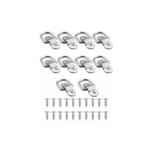 Truck Bed D Ring Hook for Kayak Storage, Versatile Surface Mount Anchor Point with 1200 Lbs Strength, Rust Proof Zinc Steel Bracket, Corrosion