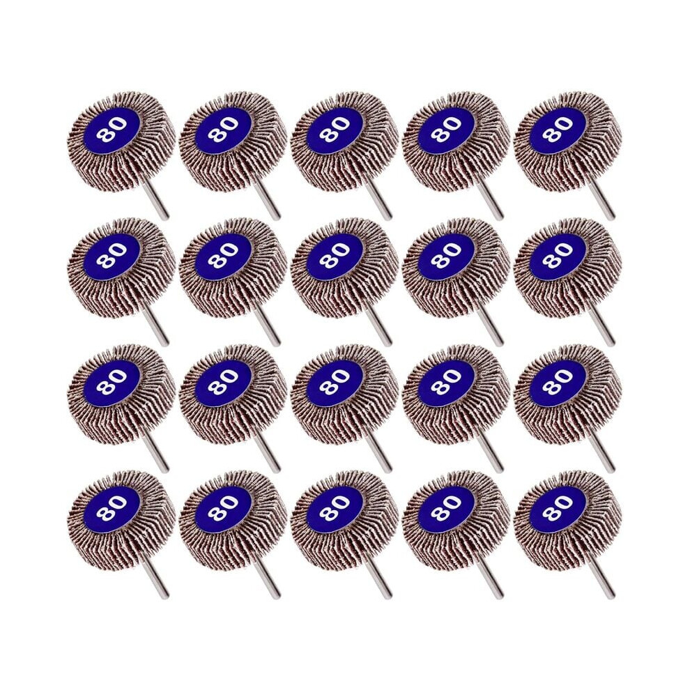 Professional Abrasive Flap Wheel Sander Kit: Your Essential Companion For Decorative Grinding And High-Efficiency Grinding, 20-Piece Set Compatible 9405630811995