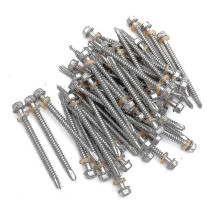Self Drilling Screws, M5,5 X 70 Mm, High Quality Structure, Corrosion Resistance, Easy Installation With Hex Screwdriver, 304 Stainless Steel Hex