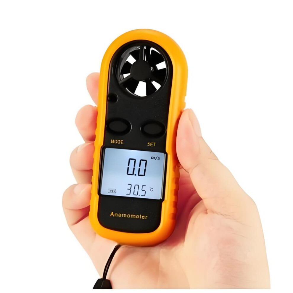 Temperature Measurement, Portable Wind Gauge For Hvac & Drones, Handheld Anemometer With Digital Wind Speed Meter & Air Flow Meter For 9405630811674