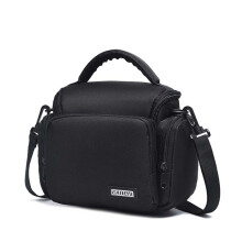 Justerbar skulderstropp for kamera, kompakt DSLR-veske med sidelommer med glidelås og slitesterkt materiale for daglig bruk