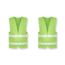 Reflekterande säkerhetsväst för byggnadsarbetare, varselväst med neonfluorescerande yta och slitstark reflekterande tejp av kemisk fiber,