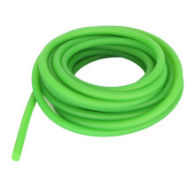 5 m fluoreszierend grünes Latex-Schleuderband für die Outdoor-Jagd, 0,2 cm Innendurchmesser