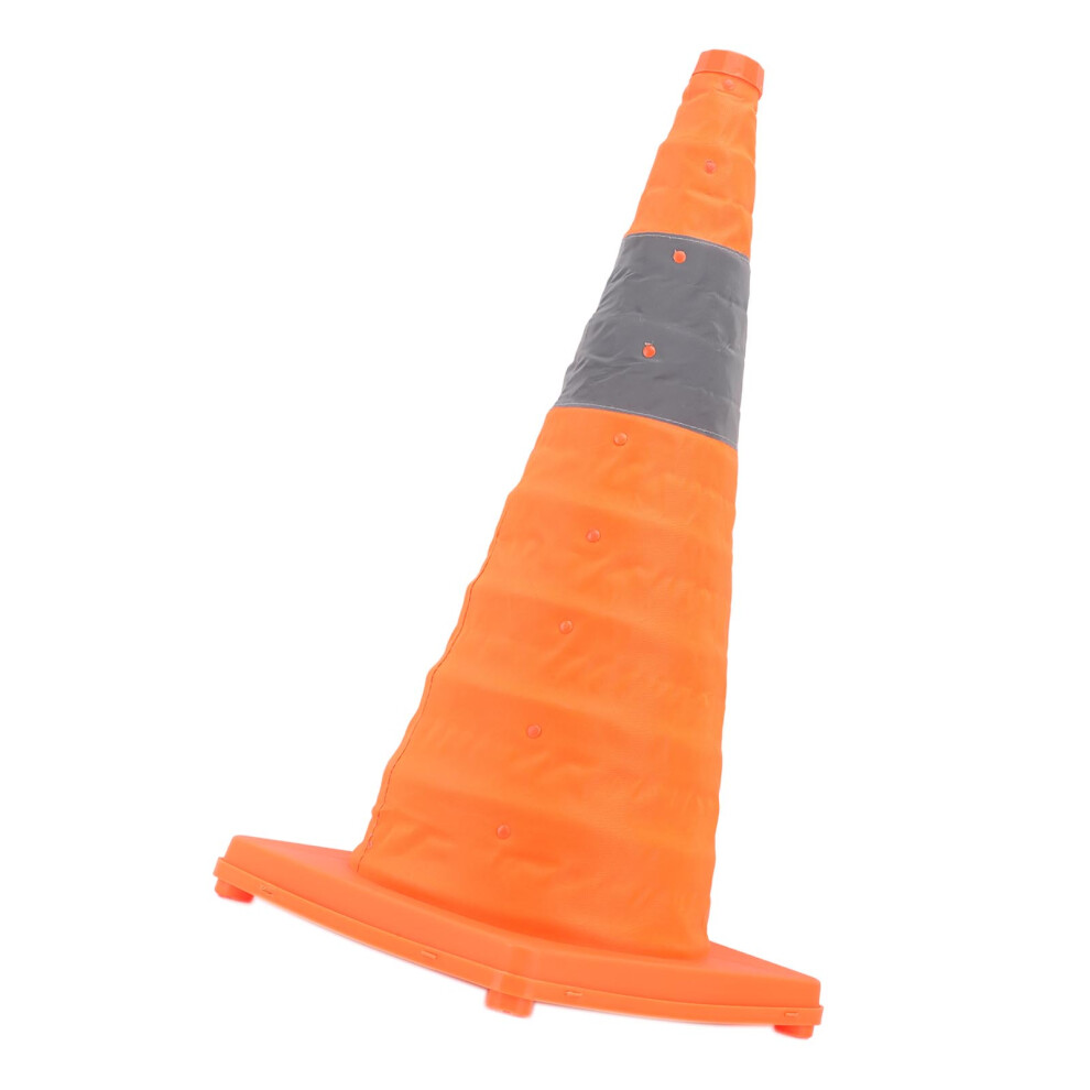 Portable Foldable Traffic Safety Cone 45Cm With Reflective Strip 8151369332676