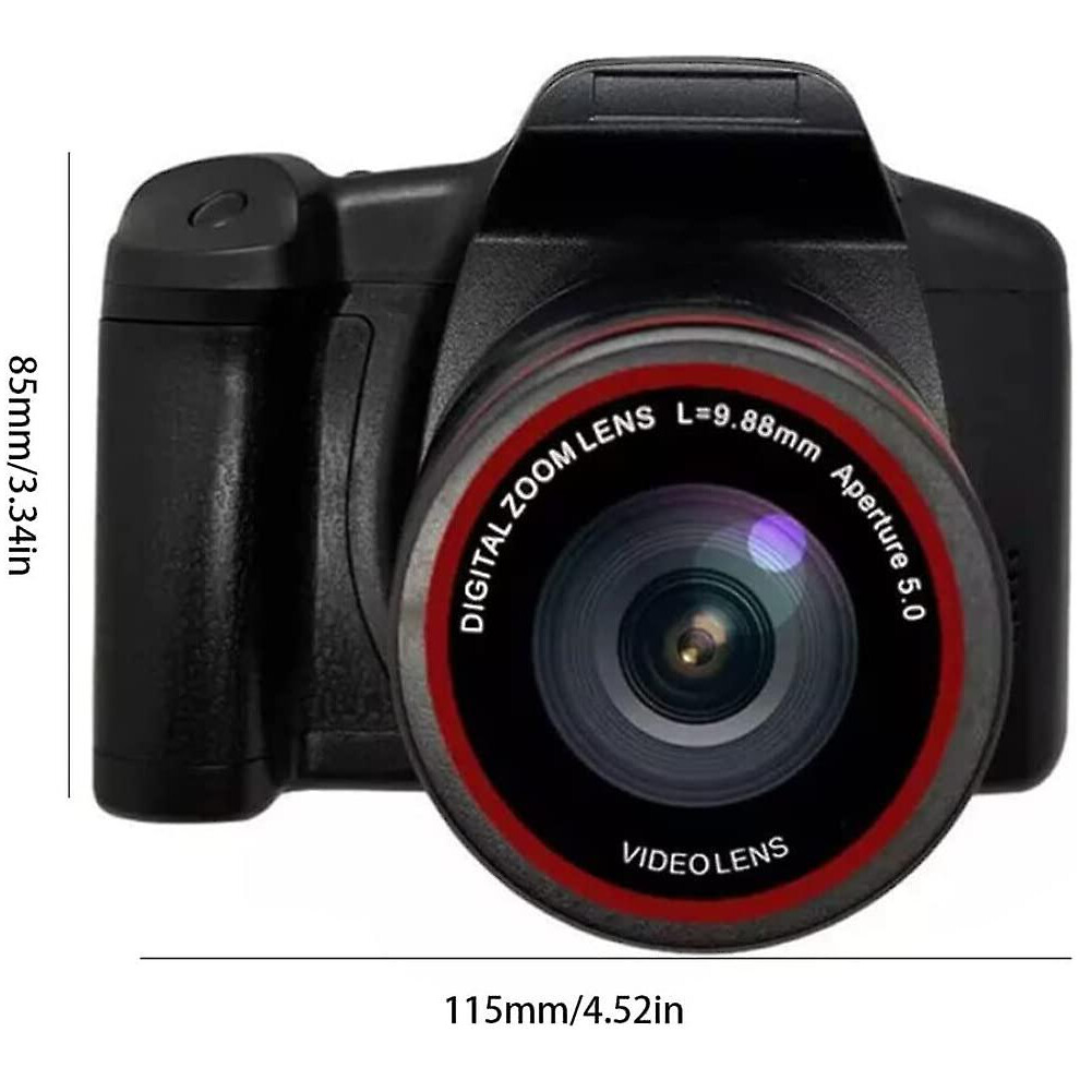 Portable Digital Camera, 16 Million Pixel Resolution High Definition Camera With Face Capture And Selfie Mode For Amateurs Beginners (Black) Black 9169997054890