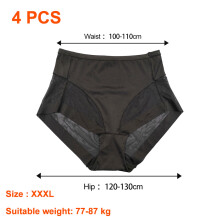 Calcinha modeladora feminina de cintura alta, sem costura, em seda gelada, com controle abdominal, respirável e com efeito levanta bumbum, feita com