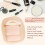 Το Triangle Puff για Πούδρα Makeup's Delight, προσφέρει ένα συμπαγές σχέδιο, πλενόμενο 3