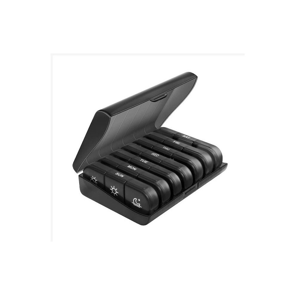 Portable Pill Box For On-The-Go Use, Fda Registered Ensures Safety, Large Capacity Pill Organizer With Independent Division To Fit Various Pills