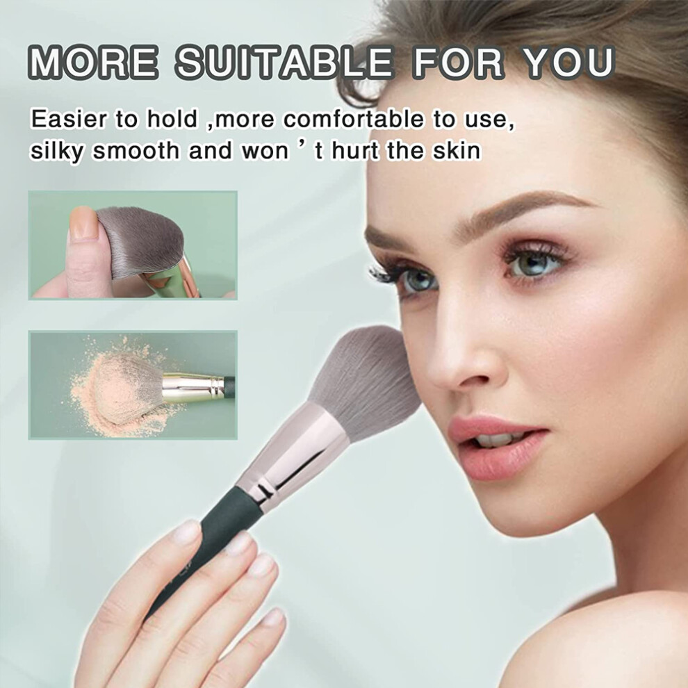 Cruelty Free Make Up Brushes, Soft Brush Bristles 14PCS Complete Cosmetic Brush Kit for Face and Eyes, Even Makeup Application High Density Bristles,