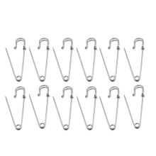 Épingles de sûreté robustes, épingles à broche en métal, épingles à kilt, lot de 12, 7 cm (2,8 pouces), en acier inoxydable, extra robustes