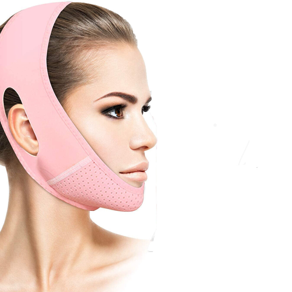Reusable Chin Strap For Facial Contouring, Adjustable Length Double Chin Reducer With Face Lift