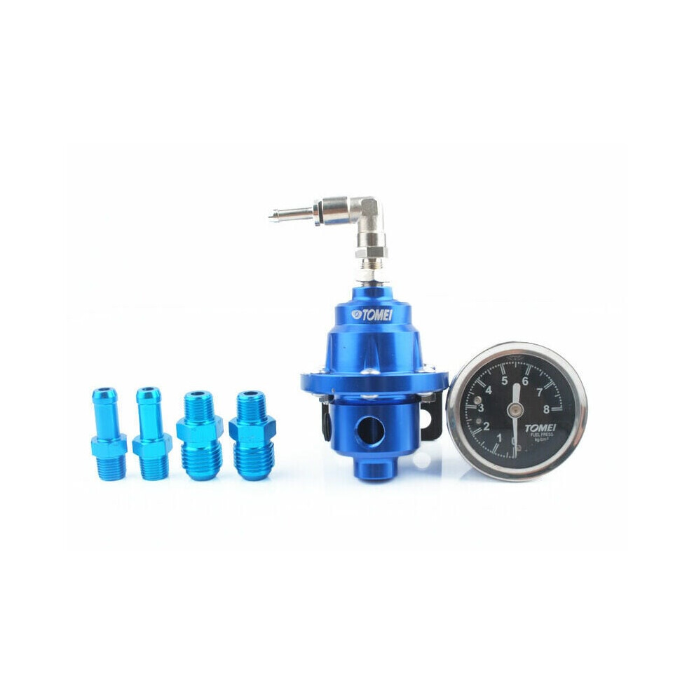 Effortless Fuel Optimization, Universal Adjustable Fuel Pressure Regulator With Oil-Filled Gauge For Accurate Readings, Lightweight Aluminum Alloy 9405630813883