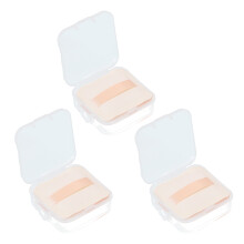 Makeup Revolution, driehoekig poederdonsje voor droge en natte cosmetica, compact ontwerp, wasbare spons, poederdonsje met etui.