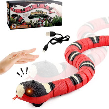 Interactive Snake Toy, Smart Sensing Technology, Realistic 3D Texture, USB Rechargeable, Obstacle Detection, High-quality ABS Plastic, Prank Prop for