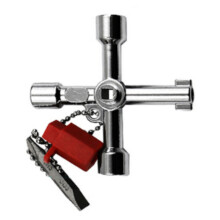 Cheie universală compactă, design durabil cu material din aliaj de zinc, lustruirea electrolitică asigură o unealtă rezistentă la rugină și