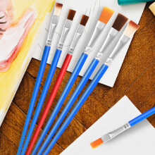 Professionelle kleine Pinsel im Großpack, hochwertige Bastelpinsel für Kinder zum kreativen Gestalten, Nylonborsten, rostfreie Zwingen, Kunststoff