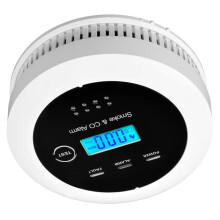 Upgrade 2 in 1 Independent Co & Smoke Detector Carbon Monoxide Kitchen Shop Fire Sound Alarm Sensor