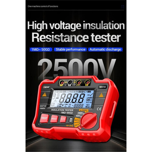 ANENG Insulation Resistance Meters MH16 High Precision AC/ Voltage Ohm 2500V Tester Display Resistor Testing Megohmmeter Tools 1