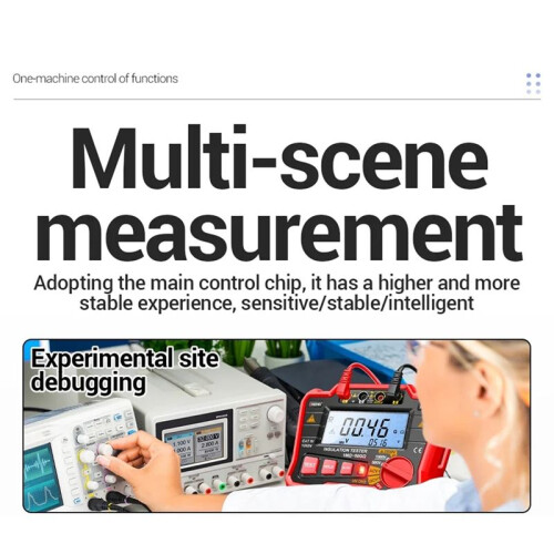 ANENG Insulation Resistance Meters MH16 High Precision AC/ Voltage Ohm 2500V Tester Display Resistor Testing Megohmmeter Tools 2