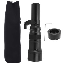 Custodia in neoprene per obiettivo teleobiettivo 500mm f/6.3, custodia extra large con imbottitura interna per una maggiore protezione, materiale in