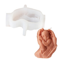 Schattige babyvorm standbeeld mallen-Houdende engel baby w