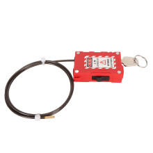 Adjustable Red Rugged Cable Lock for Industrial & Car Safety
