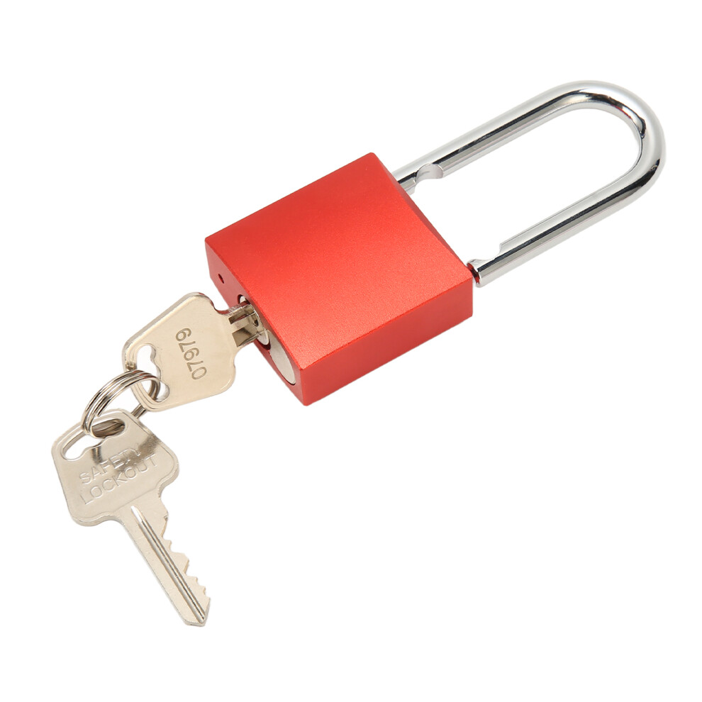 Industrial Aluminum Steel Lockout Padlock Red Safety Lockout 5031375807326