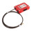 Adjustable Red Rugged Cable Lock for Industrial & Car Safety 14