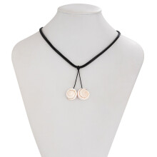 Mooie schelpfranjes nekketting/enkelbandaccessoire-halsketting