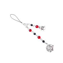 Handgemaakte kralen telefoon ketting Halloween-Rood gedeelte 2