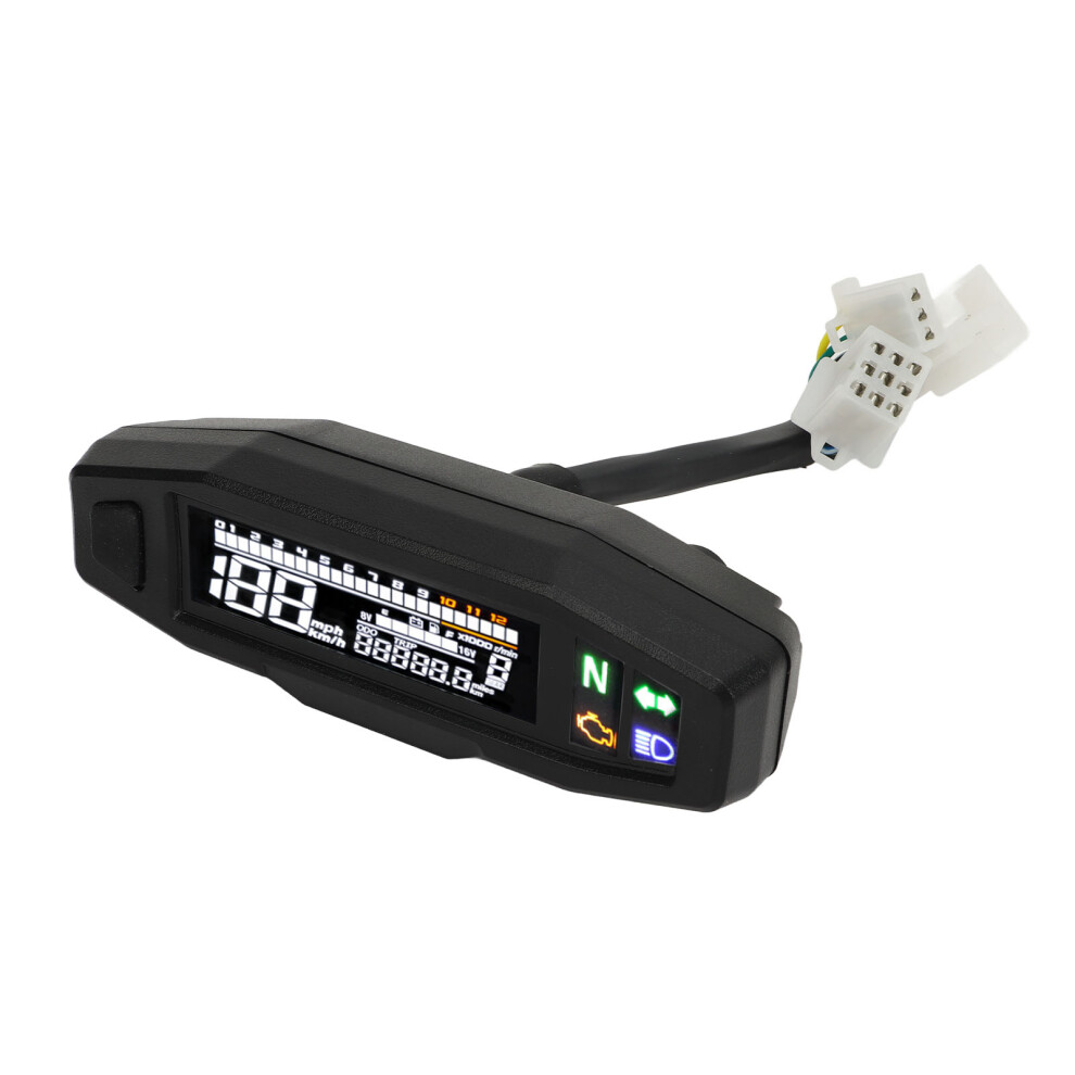 Rugged 12V Motorcycle Gauge: Speedometer Odometer Fuel Level 4641369335714