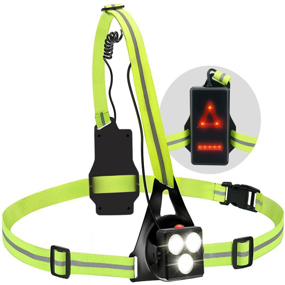 Reflective Running Gear, Led Safety Vest With High Visibility, Adjustable And Breathable, Usb Rechargeable For Running, Jogging, Camping 9405630156065