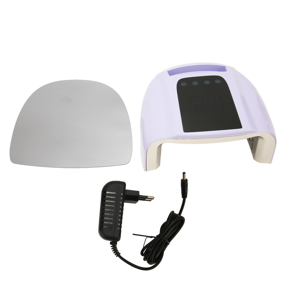 Light Professional Led Nail Dryer Fast Curing Uv Lamp Cordless Rechargeable With Smart Sensor And Detachable Base, Dual Source Adjustable Timer