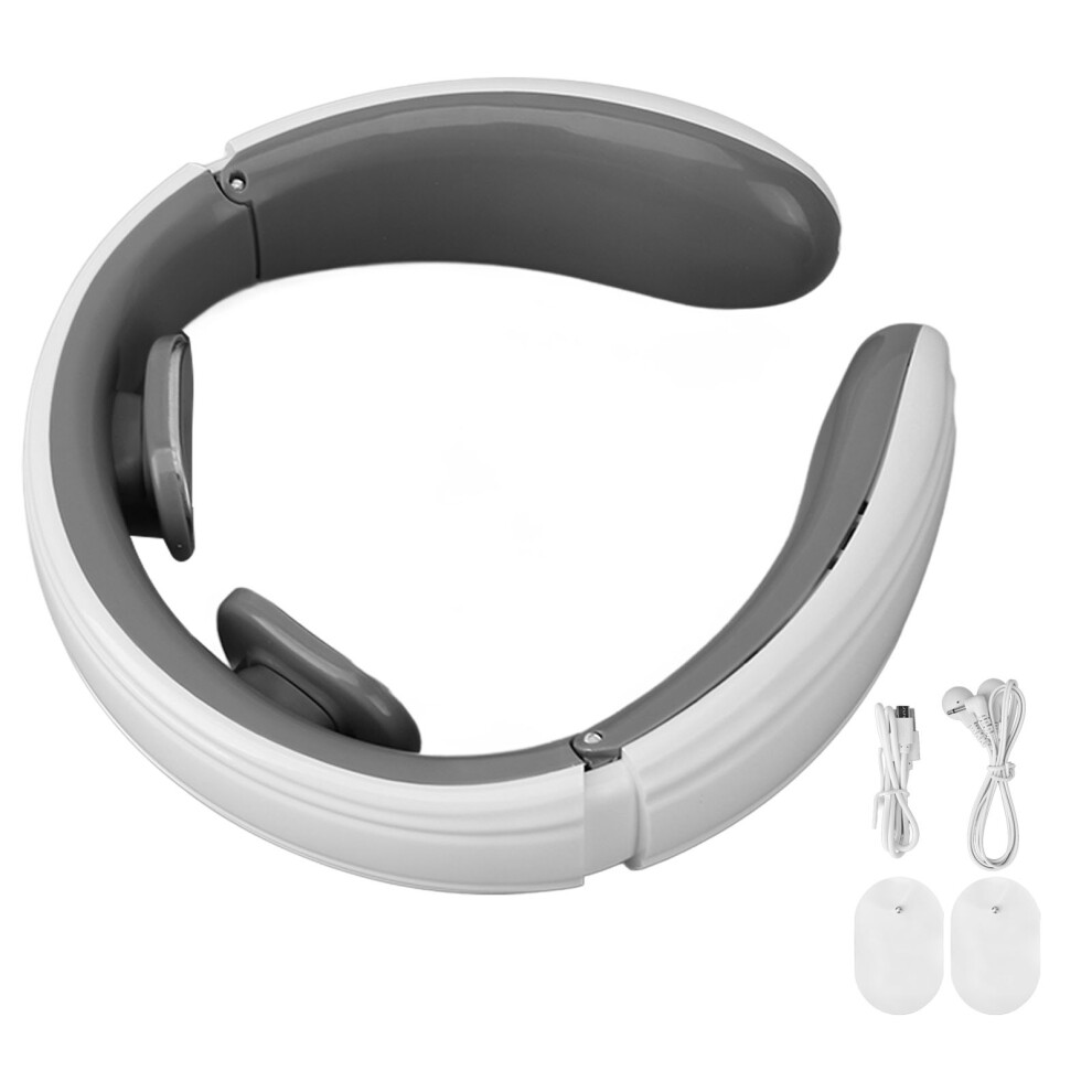 Heating Function Electric Neck Massager for Pain Relief, TENS Machine with Heat Transcutaneous Electrical Nerve Stimulator, Soothing Therapy Deep Tis