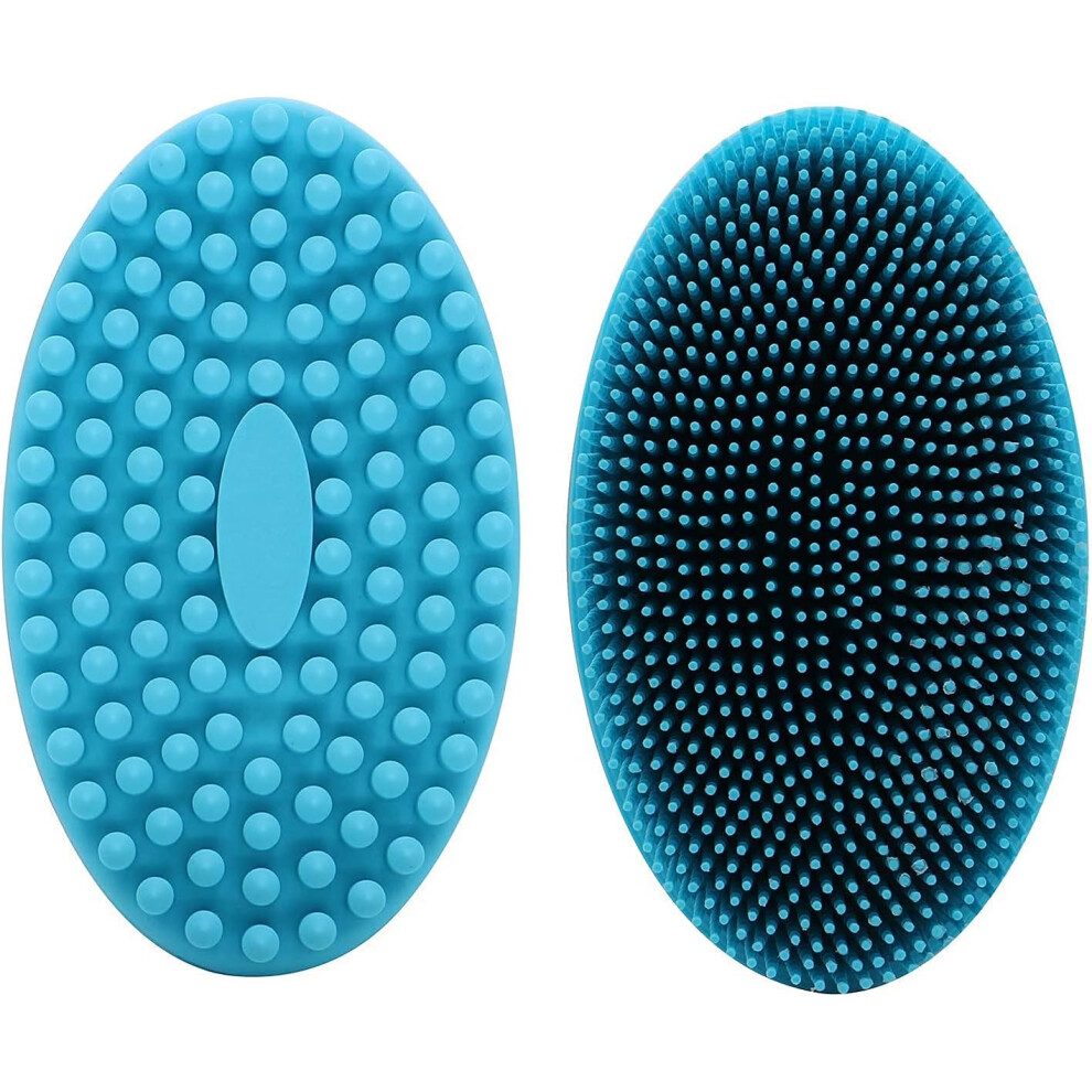 100% Silicone Gentle Body Scrubber, Multifunctional Silicone Accessory For Whole Body And Scalp Cleansing, Waterproof Non-Deformable, Flexible