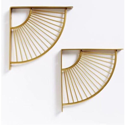 Triangle Shelf Bracket, Strongest Structure Floating Metal Support for Dining Room, Office (2PCS) 1