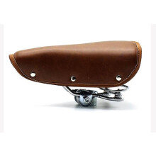 Design ergonomico, facile da installare sulla tua bici preferita, sella marrone elegante con doppia sospensione a molla, sella comoda per lunghe