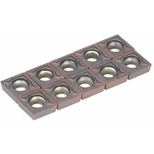 Insertos de carburo para fresado CNC, procesamiento de acero inoxidable, alta resistencia y tenacidad, 10 unidades, buena estabilidad química,